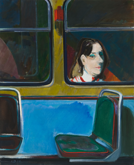 <span>Mergina prie troleibuso</span>, Kostas Dereškevičius, 1978